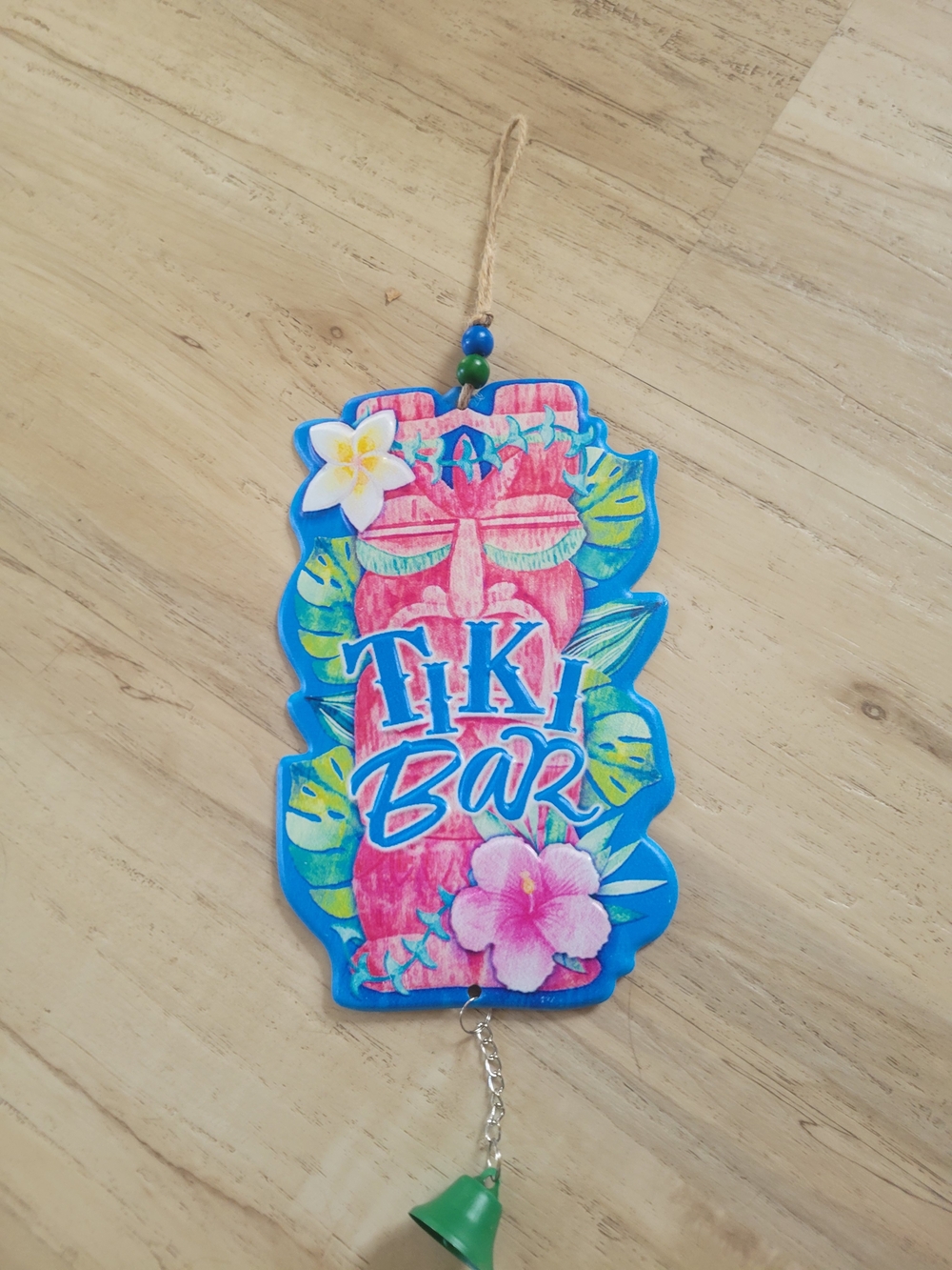 Three Festive Summer Metal Signs With Rope Hanger 15" Aloha Good Vibes Tiki Bar - Picture 2 of 4